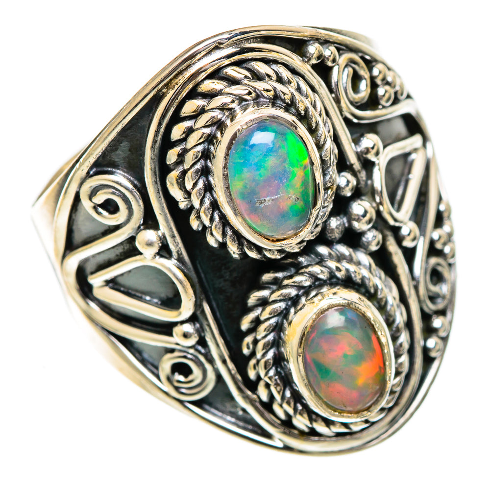 Ethiopian Opal Rings handcrafted by Anasilvercos - RING106944 - Photo 2