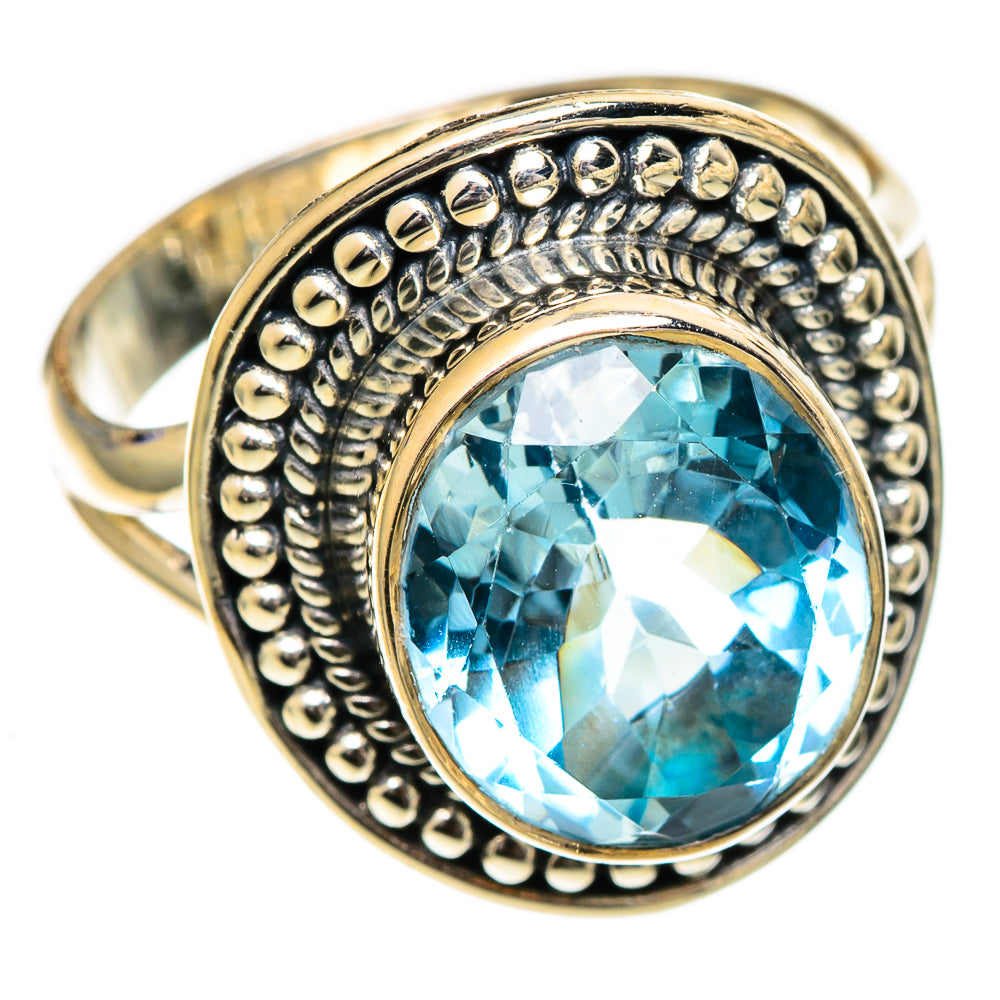 Blue Topaz Rings handcrafted by Anasilvercos - RING106951 - Photo 2