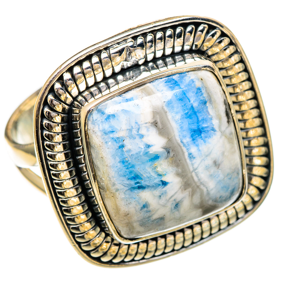 Blue Scheelite Rings handcrafted by Anasilvercos - RING106953 - Photo 2