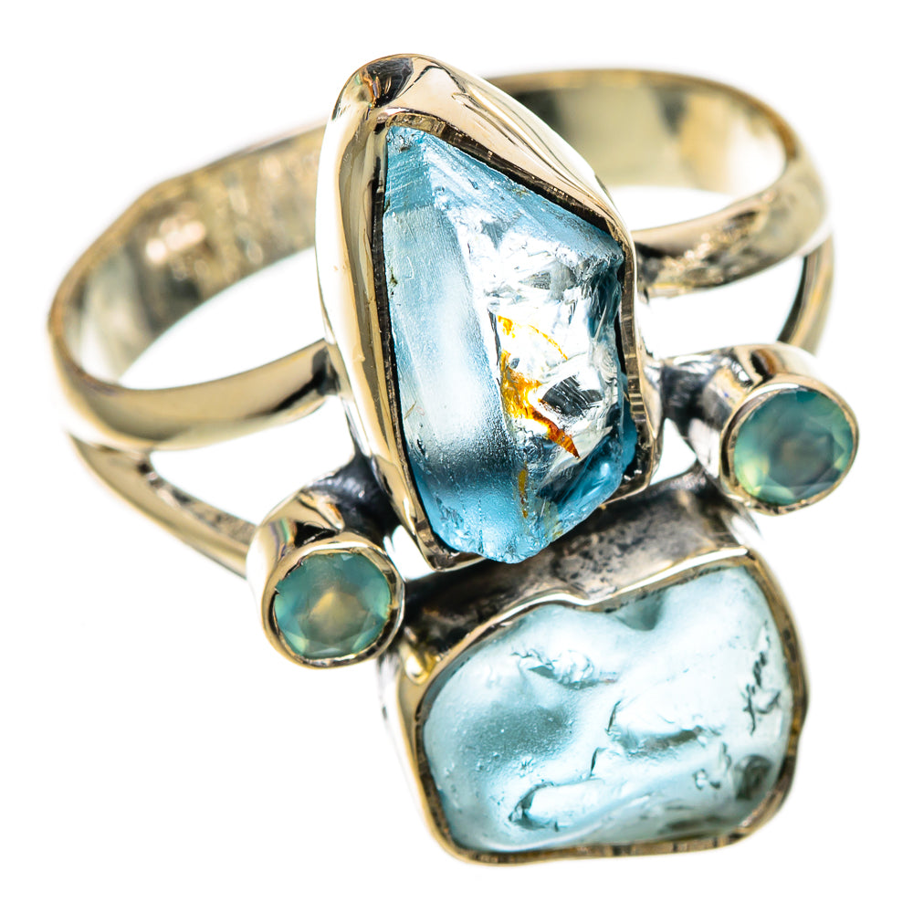 Aquamarine Rings handcrafted by Anasilvercos - RING106954 - Photo 2