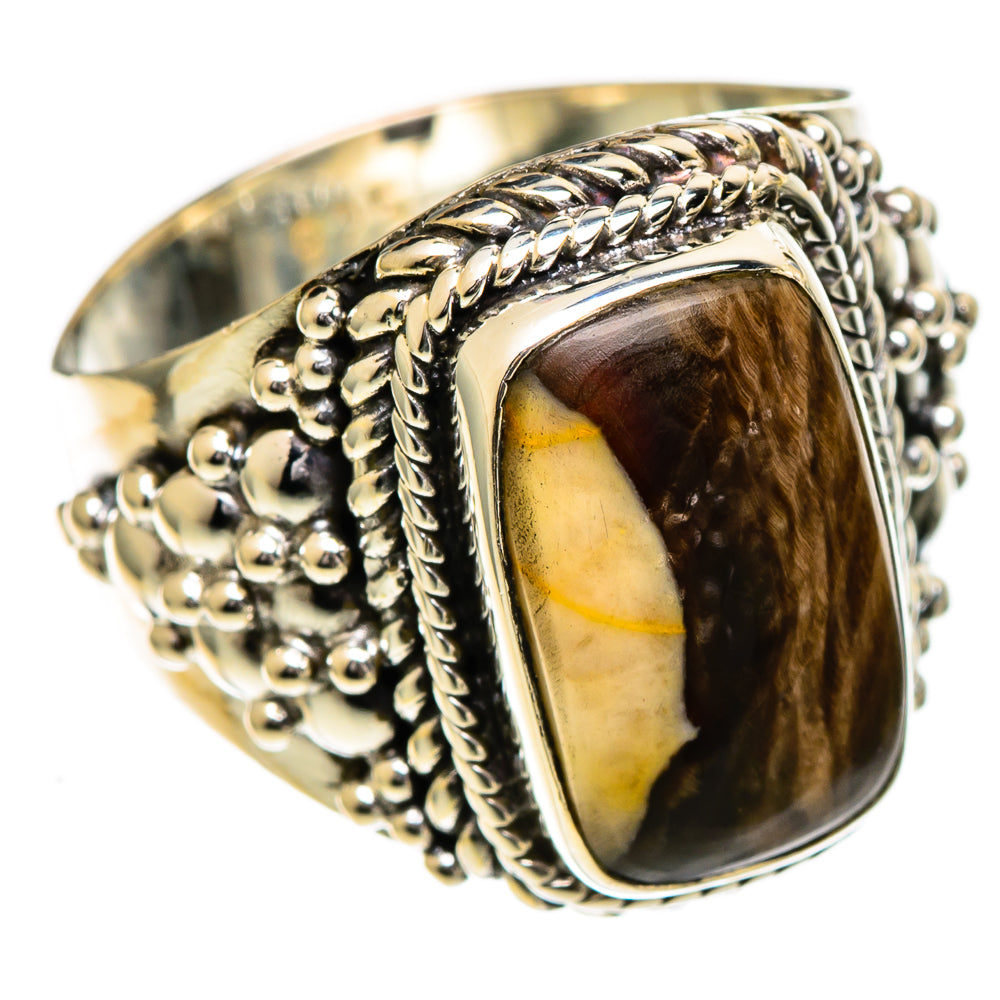 Peanut Wood Jasper Rings handcrafted by Anasilvercos - RING106963 - Photo 2
