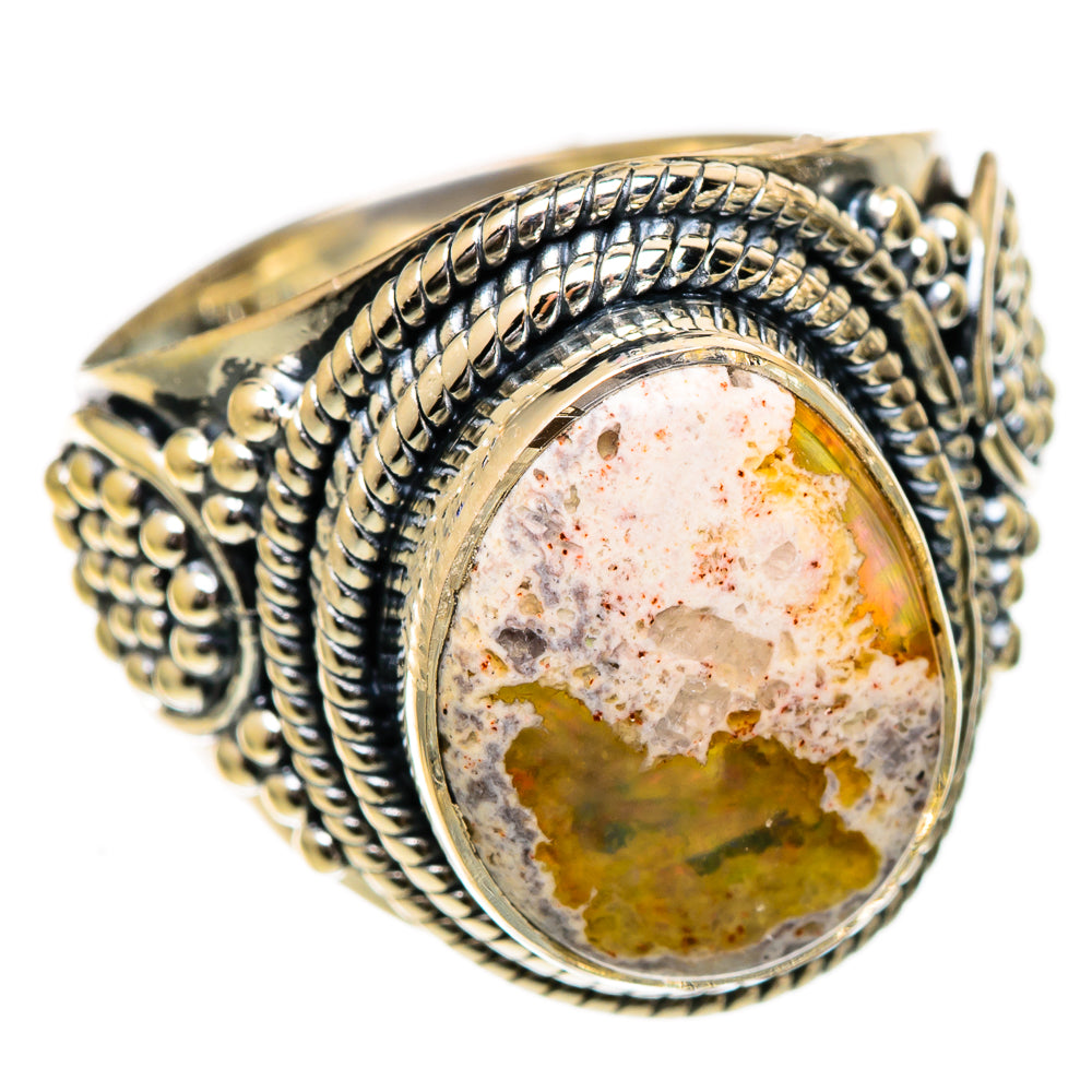 Mexican Fire Opal Rings handcrafted by Anasilvercos - RING106982 - Photo 2