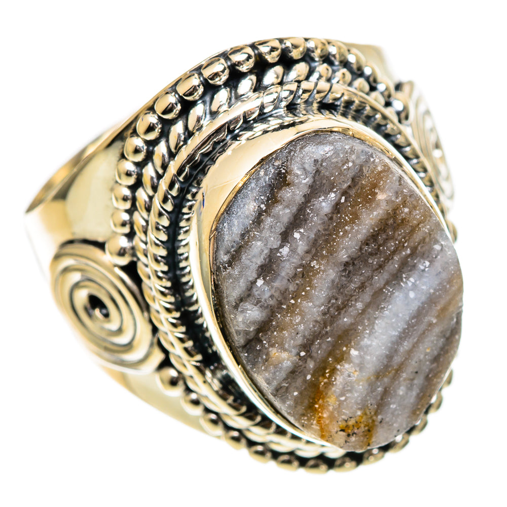 Desert Druzy Rings handcrafted by Anasilvercos - RING106985 - Photo 2