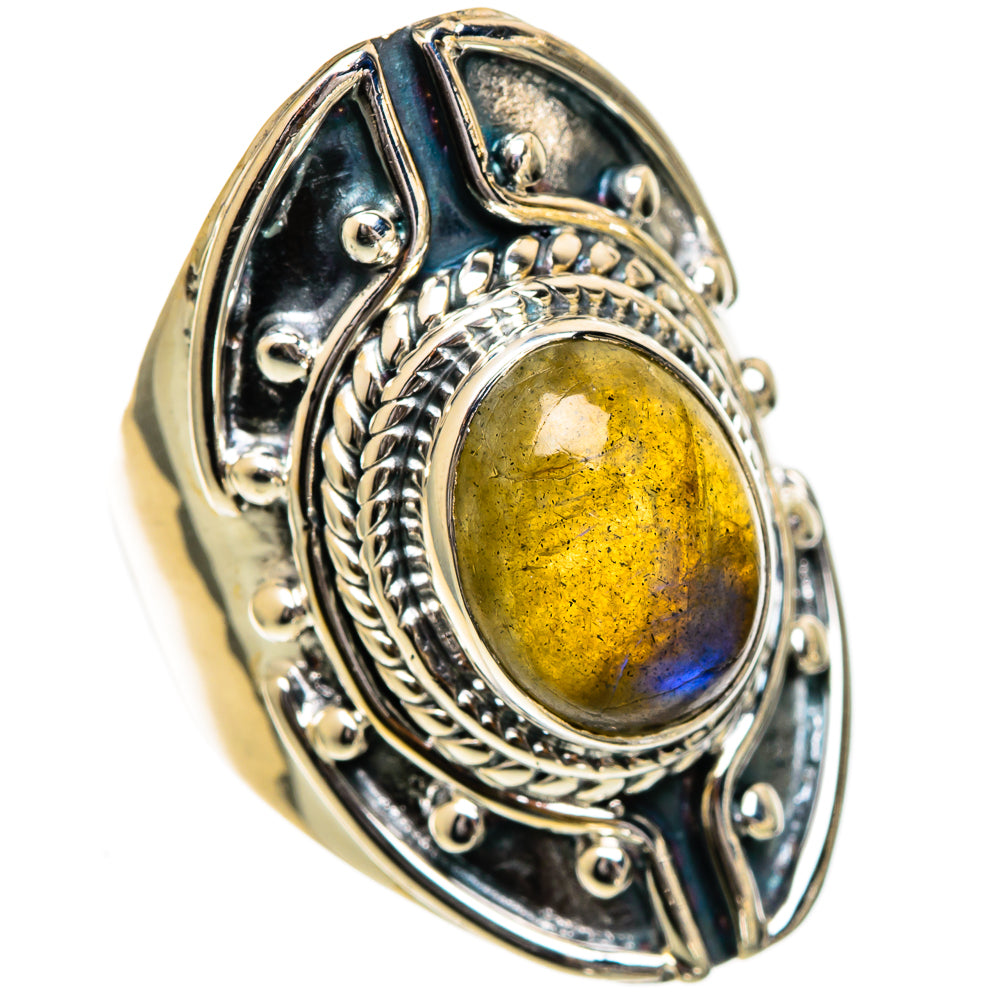 Labradorite Rings handcrafted by Anasilvercos - RING106989 - Photo 2