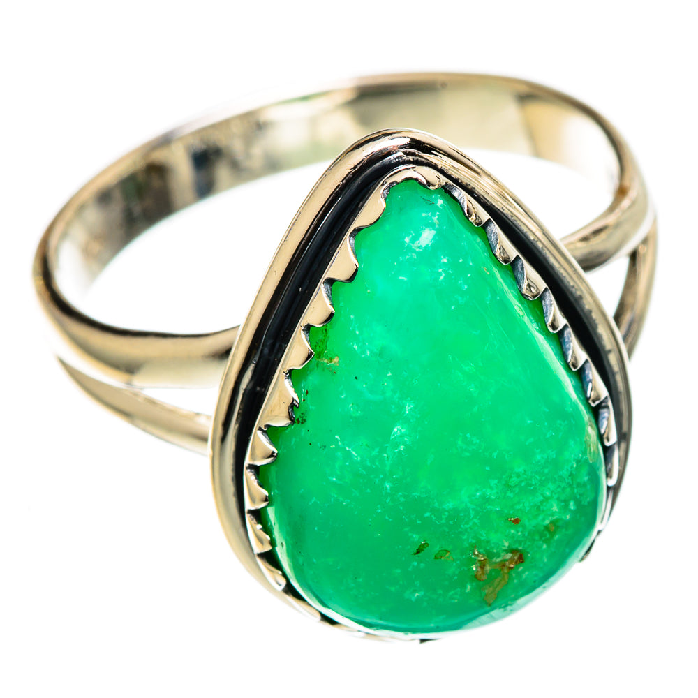 Chrysoprase Rings handcrafted by Anasilvercos - RING106999 - Photo 2