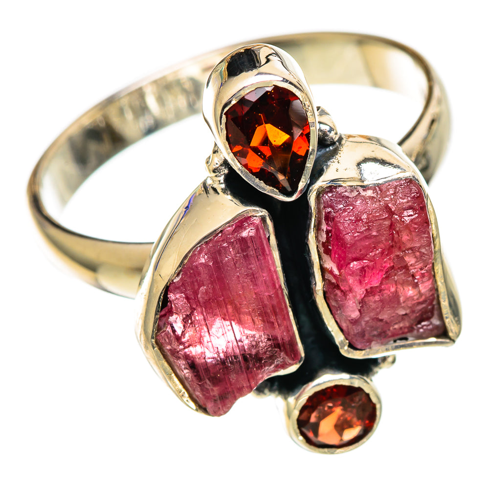 Pink Tourmaline Rings handcrafted by Anasilvercos - RING107007 - Photo 2