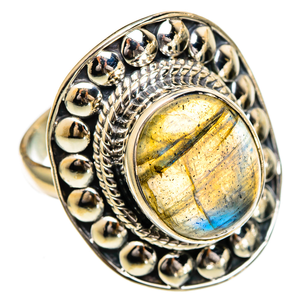 Labradorite Rings handcrafted by Anasilvercos - RING107028 - Photo 2