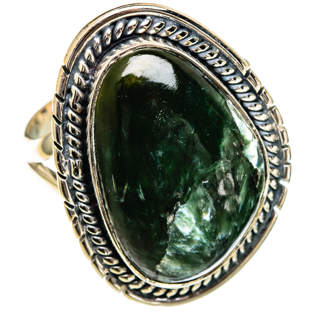 Seraphinite Rings handcrafted by Anasilvercos - RING107029 - Photo 2