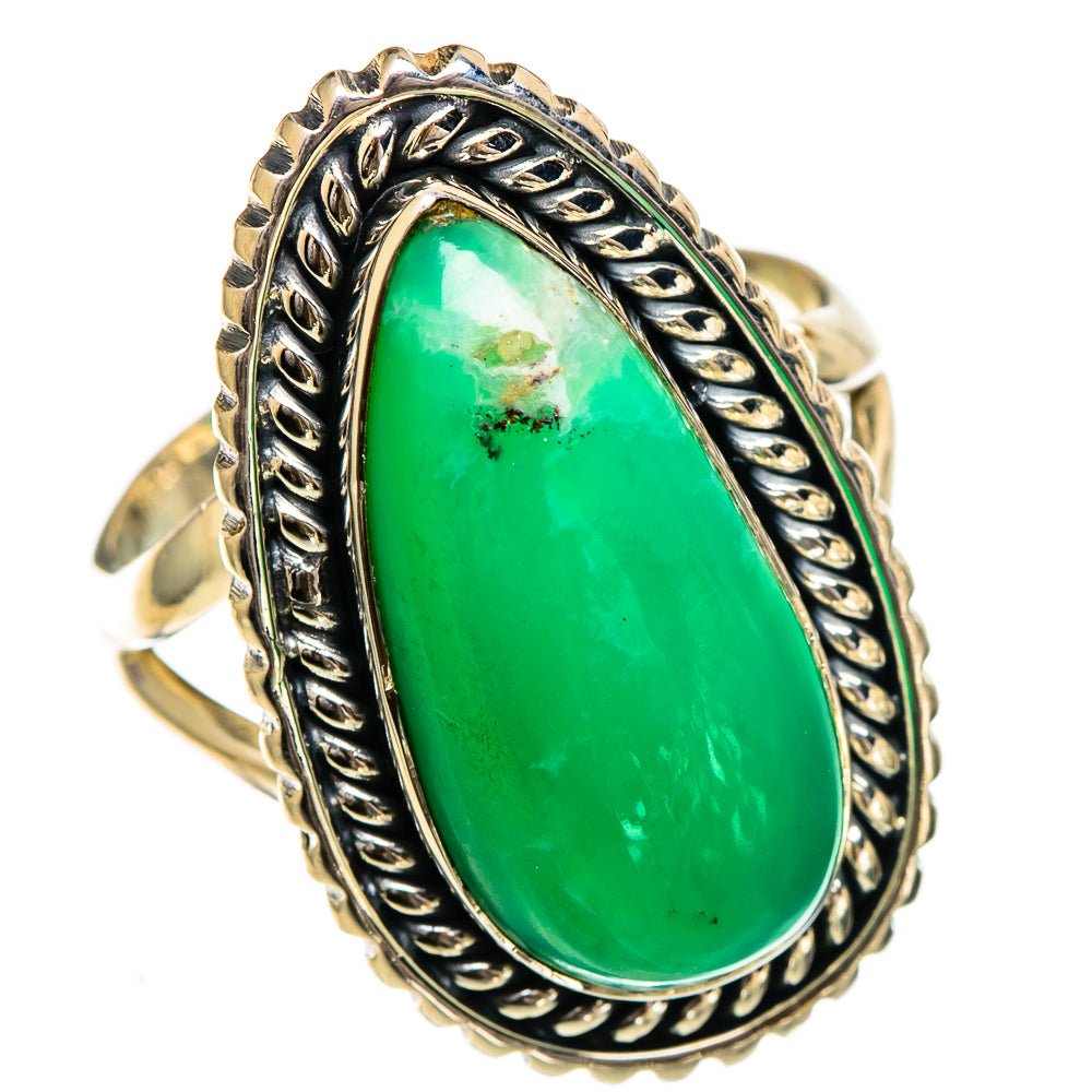 Chrysoprase Rings handcrafted by Anasilvercos - RING107030 - Photo 2