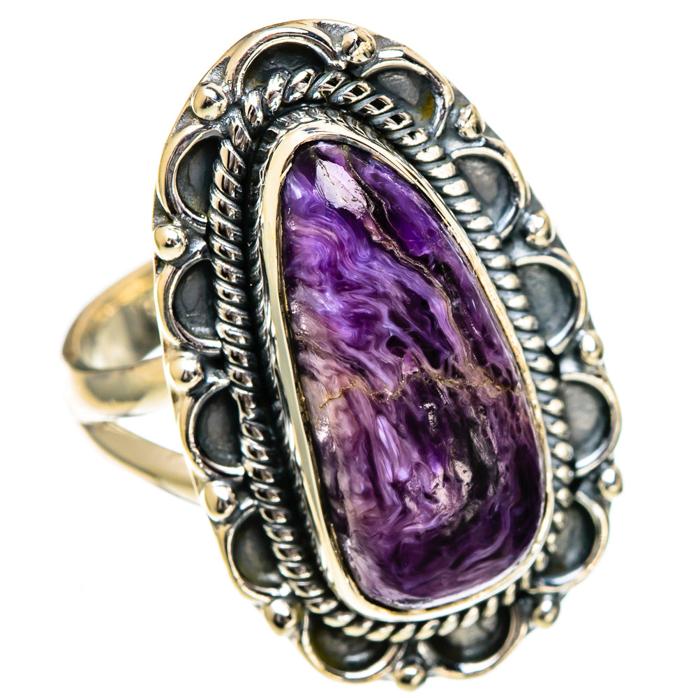 Charoite Rings handcrafted by Anasilvercos - RING107043 - Photo 2