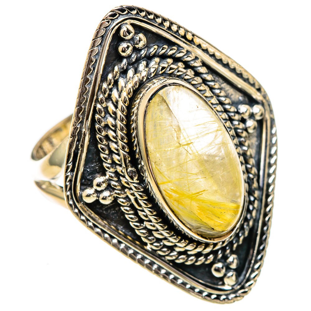Rutilated Quartz Rings handcrafted by Anasilvercos - RING107051 - Photo 2