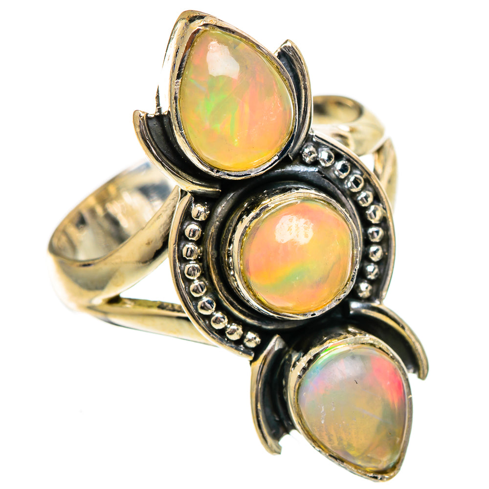 Ethiopian Opal Rings handcrafted by Anasilvercos - RING107052 - Photo 2