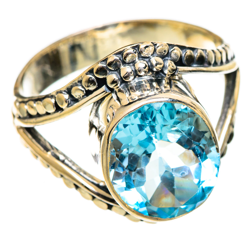 Blue Topaz Rings handcrafted by Anasilvercos - RING107056 - Photo 2