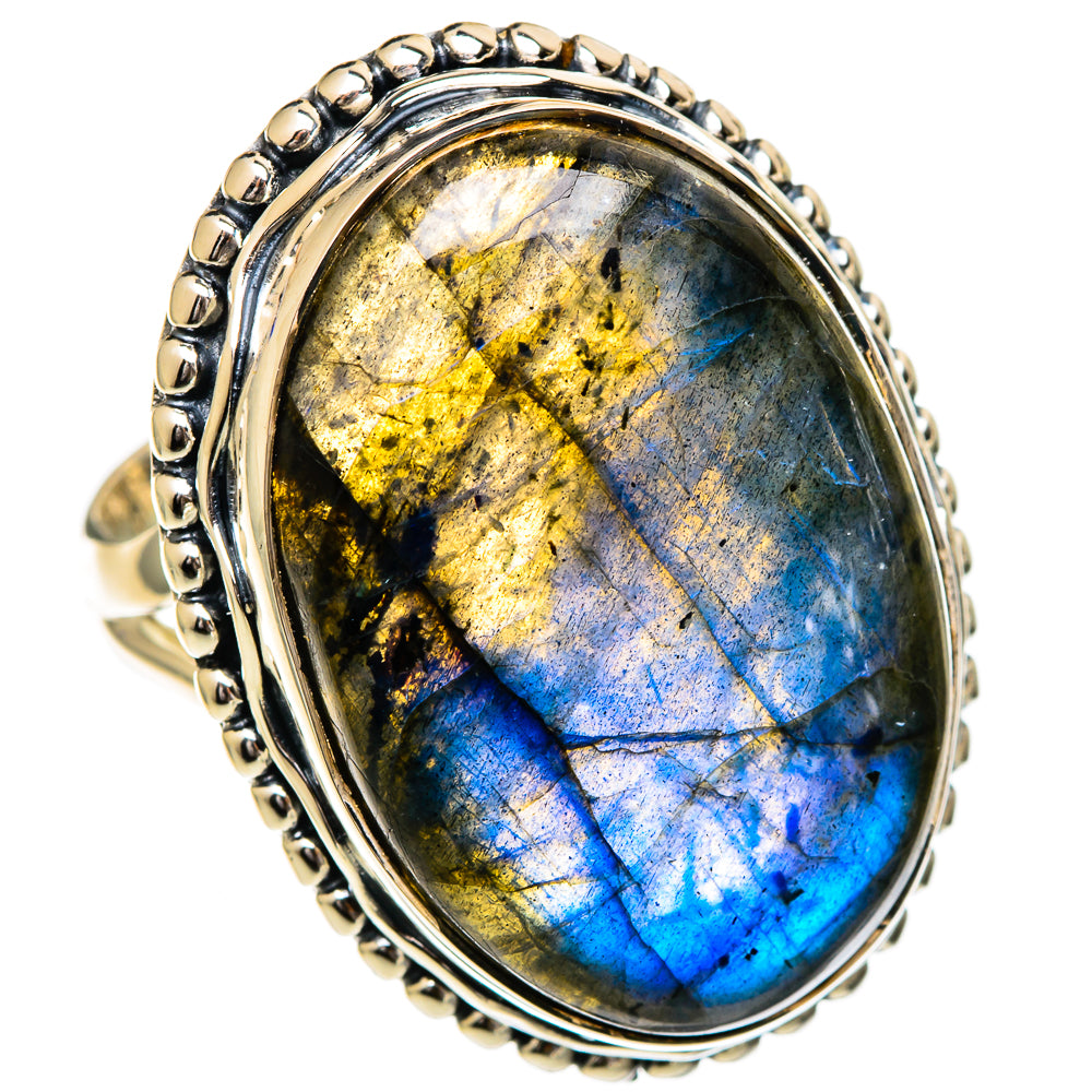 Labradorite Rings handcrafted by Anasilvercos - RING107061 - Photo 2