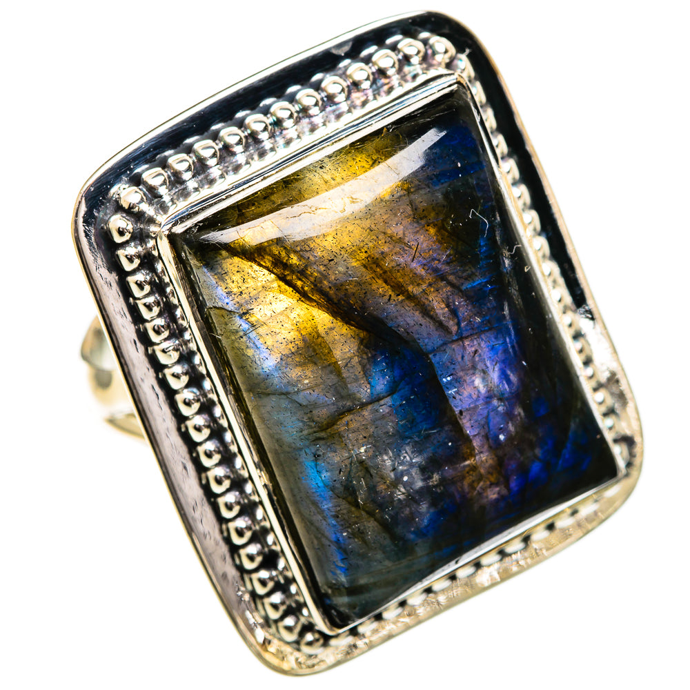 Labradorite Rings handcrafted by Anasilvercos - RING107064 - Photo 2