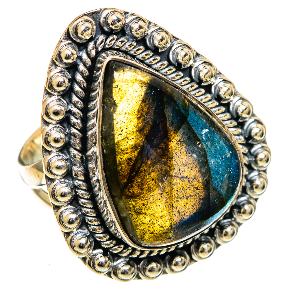 Labradorite Rings handcrafted by Anasilvercos - RING107067 - Photo 2
