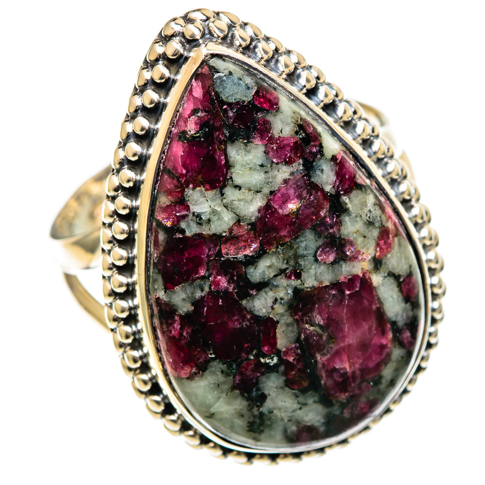 Russian Eudialyte Rings handcrafted by Anasilvercos - RING107092 - Photo 2