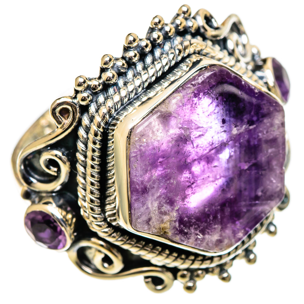 Amethyst Rings handcrafted by Anasilvercos - RING107093 - Photo 2