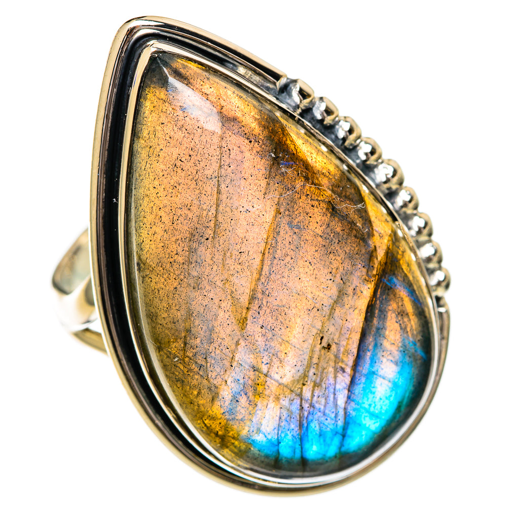 Labradorite Rings handcrafted by Anasilvercos - RING107111 - Photo 2