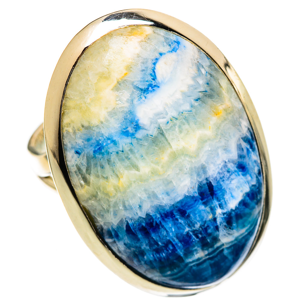 Blue Scheelite Rings handcrafted by Anasilvercos - RING107112 - Photo 2