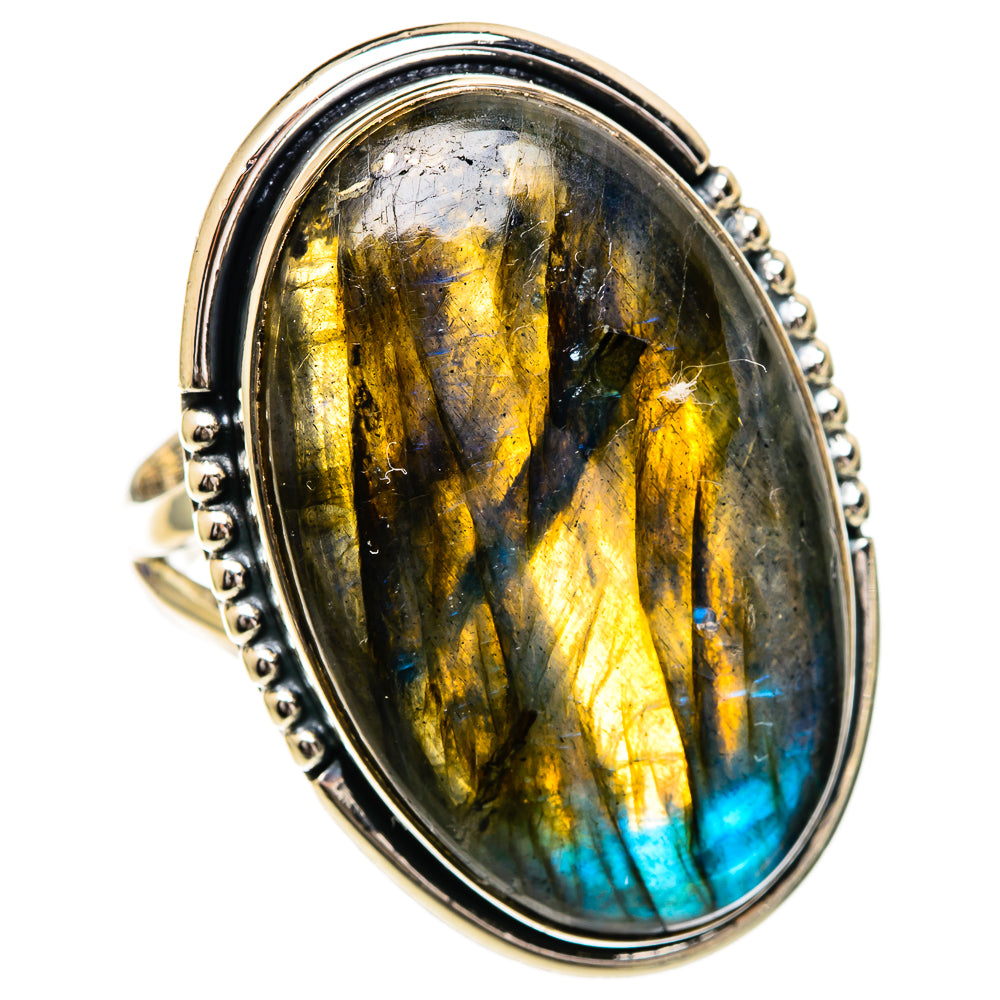 Labradorite Rings handcrafted by Anasilvercos - RING107114 - Photo 2