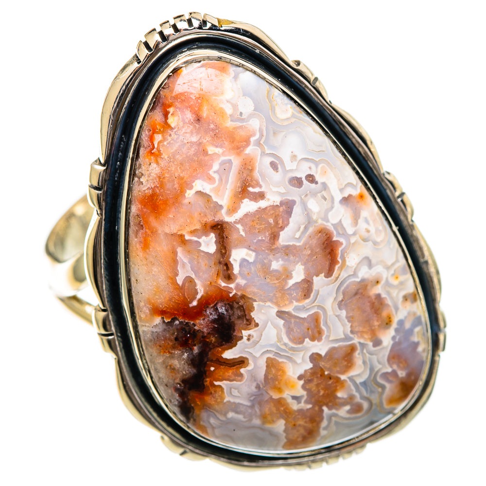 Crazy Lace Agate Rings handcrafted by Anasilvercos - RING107126 - Photo 2