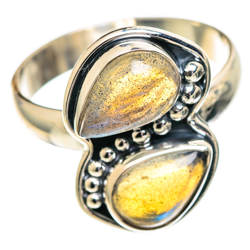 Labradorite Rings handcrafted by Anasilvercos - RING107131 - Photo 2