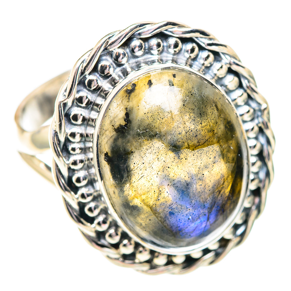 Labradorite Rings handcrafted by Anasilvercos - RING107135 - Photo 2