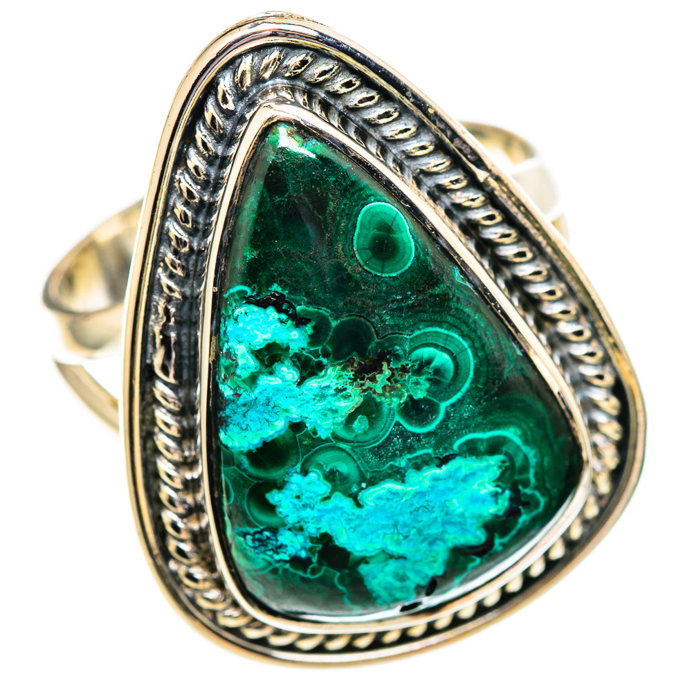 Malachite In Chrysocolla Rings handcrafted by Anasilvercos - RING107137 - Photo 2
