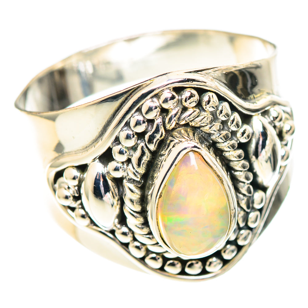 Ethiopian Opal Rings handcrafted by Anasilvercos - RING107158 - Photo 2