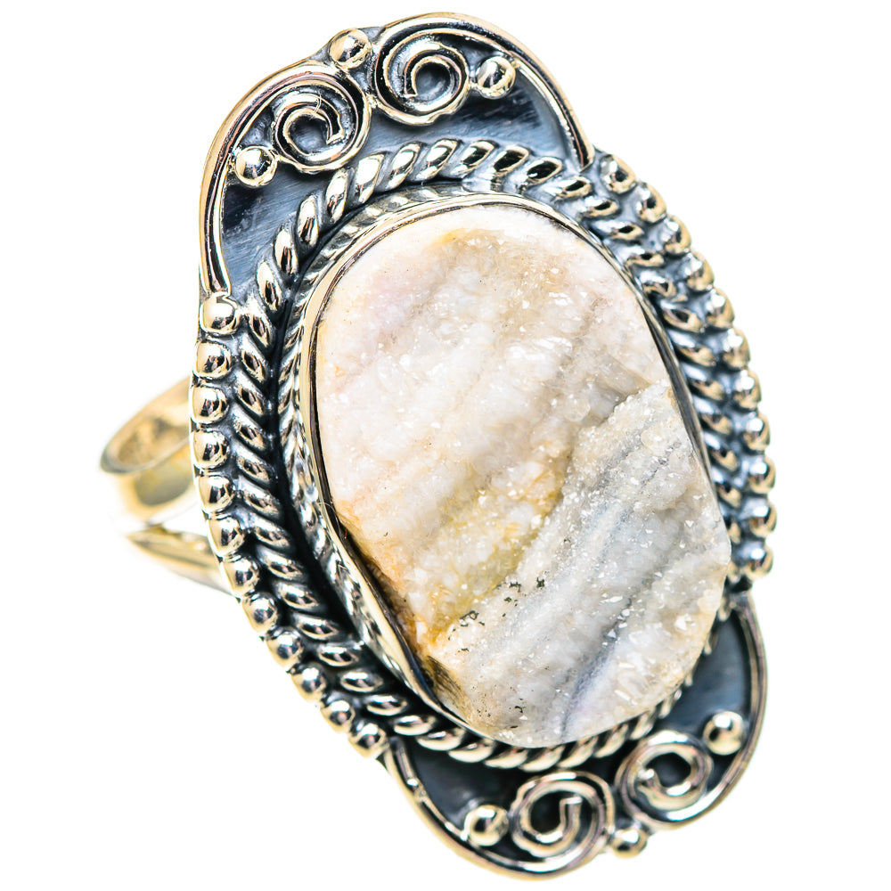 Desert Druzy Rings handcrafted by Anasilvercos - RING107224 - Photo 2
