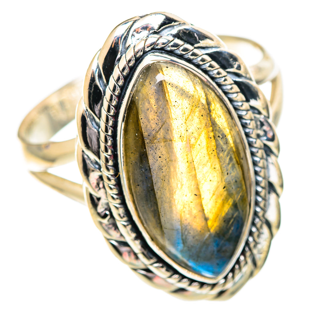Labradorite Rings handcrafted by Anasilvercos - RING107230 - Photo 2