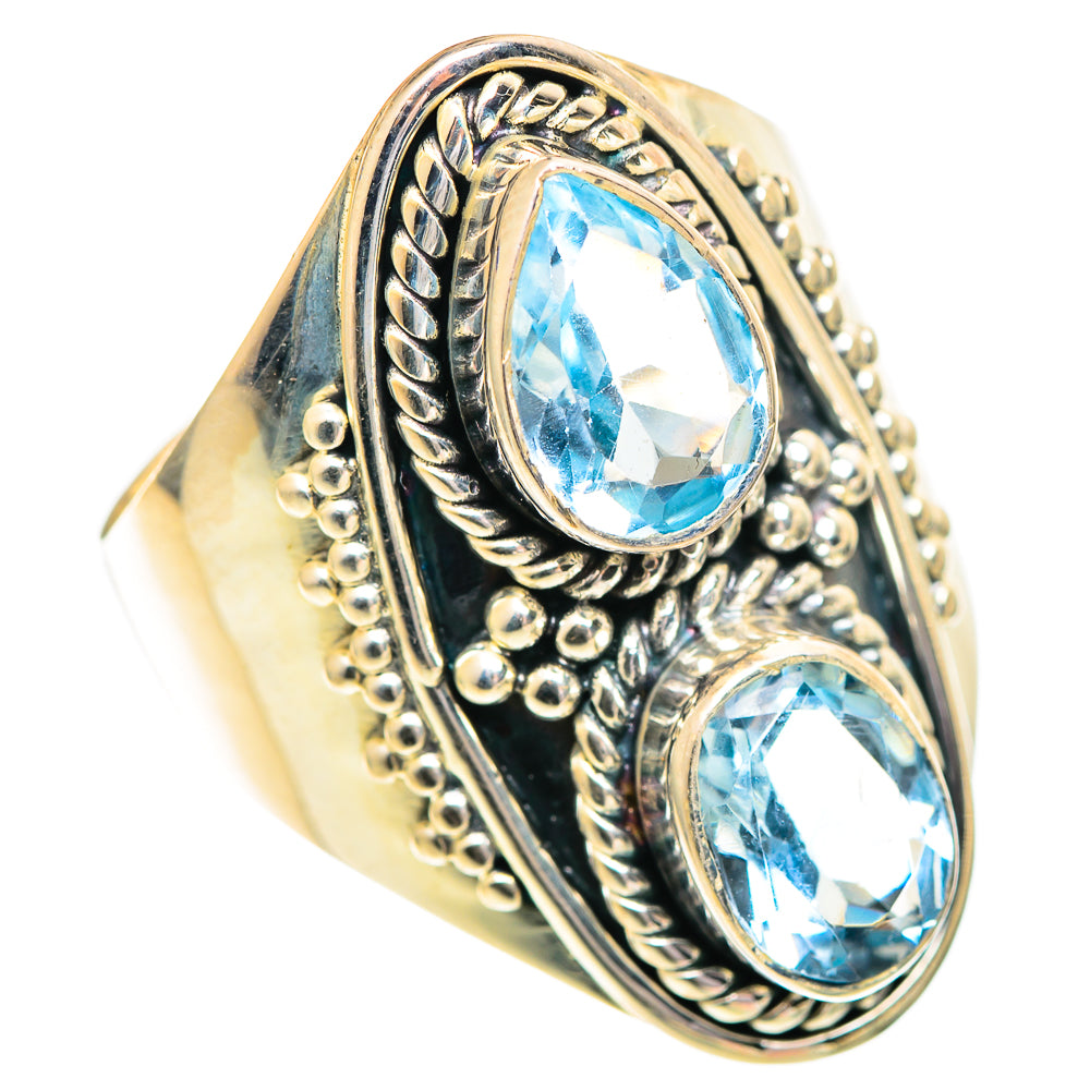 Blue Topaz Rings handcrafted by Anasilvercos - RING107231 - Photo 2