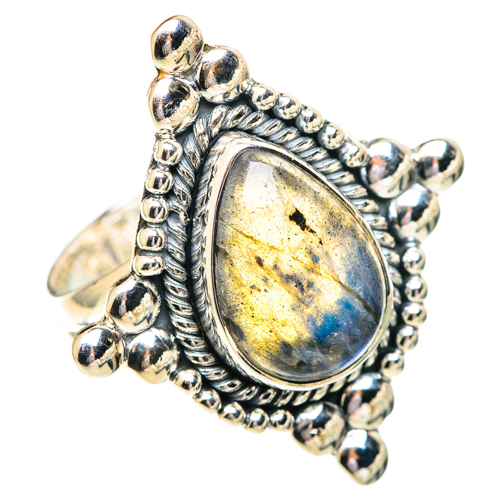 Labradorite Rings handcrafted by Anasilvercos - RING107234 - Photo 2