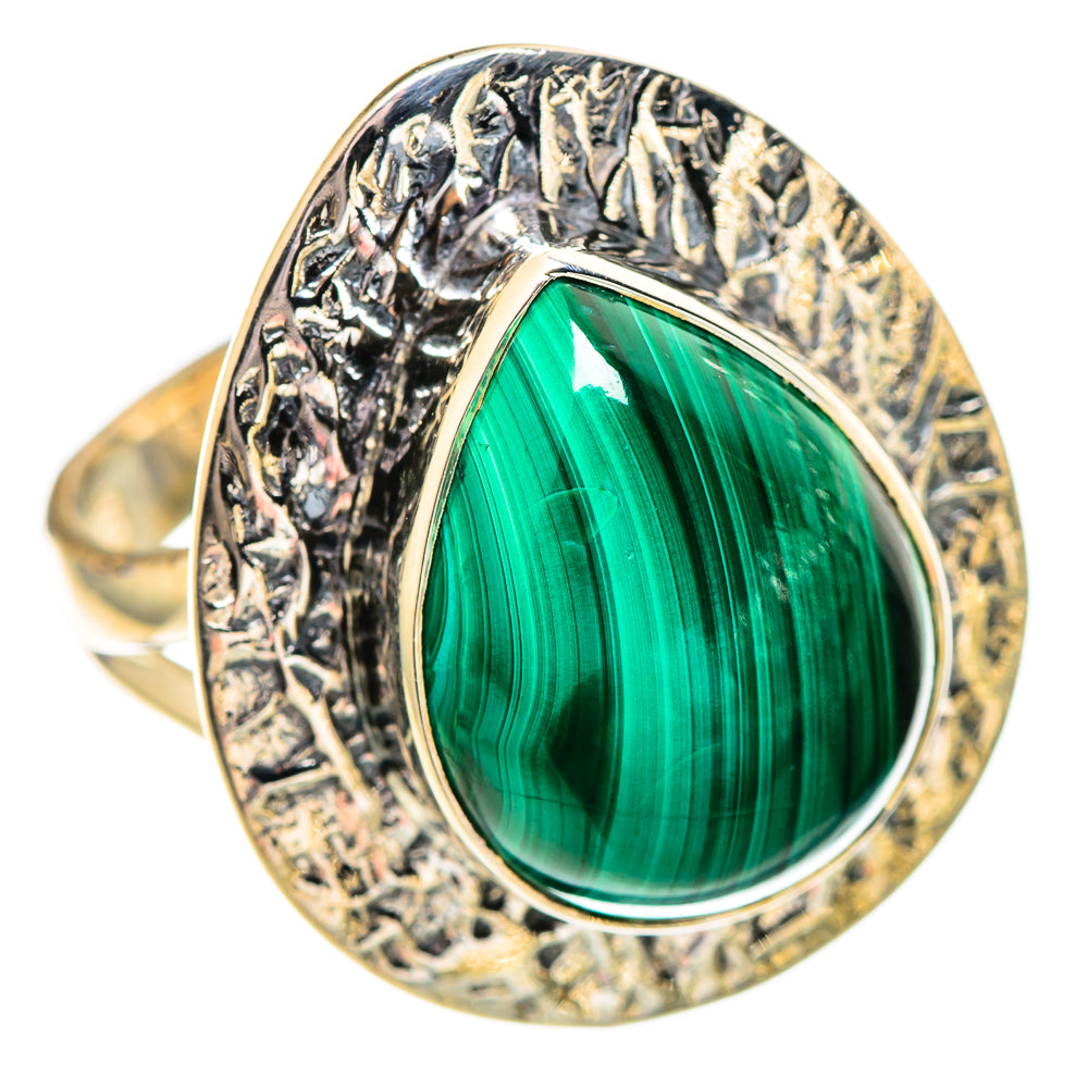 Malachite Rings handcrafted by Anasilvercos - RING107240 - Photo 2