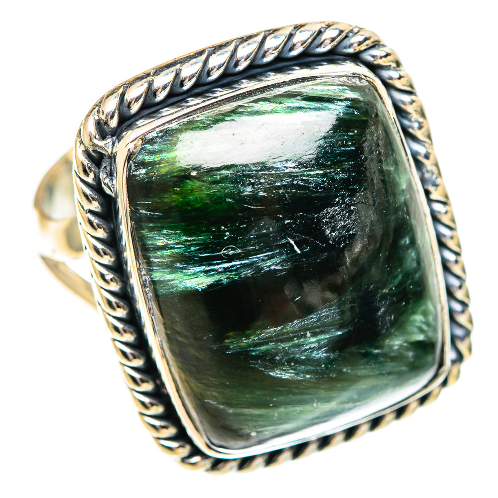 Seraphinite Rings handcrafted by Anasilvercos - RING107241 - Photo 2