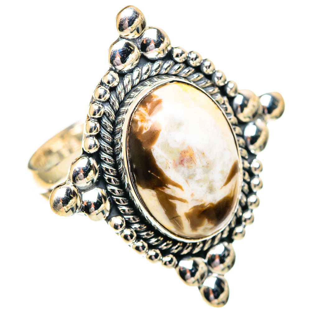 Peanut Wood Jasper Rings handcrafted by Anasilvercos - RING107245 - Photo 2