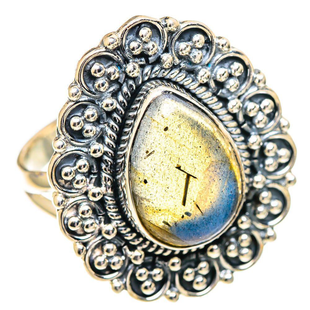 Labradorite Rings handcrafted by Anasilvercos - RING107260 - Photo 2