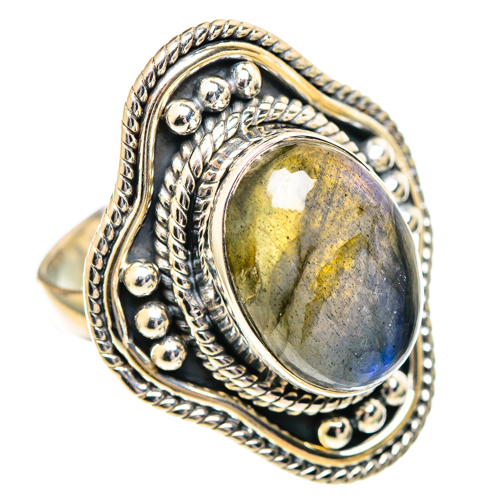 Labradorite Rings handcrafted by Anasilvercos - RING107262 - Photo 2