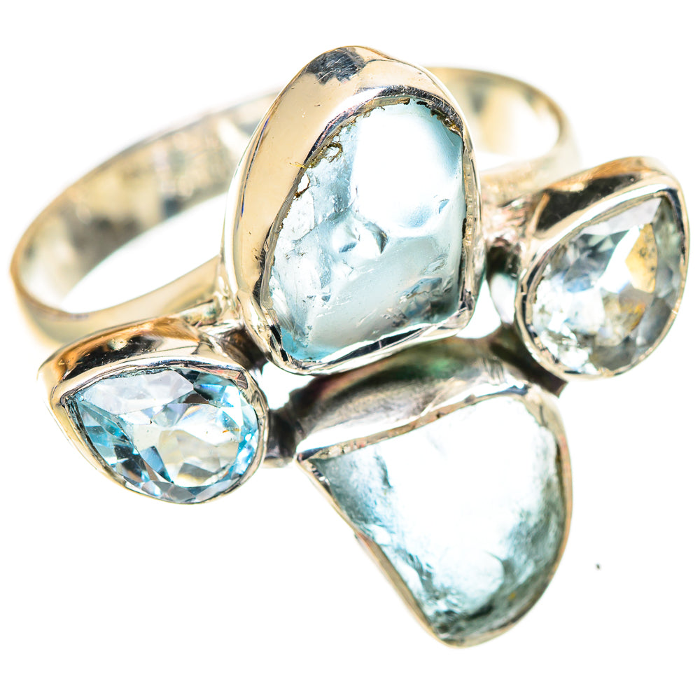 Aquamarine Rings handcrafted by Anasilvercos - RING107322 - Photo 2