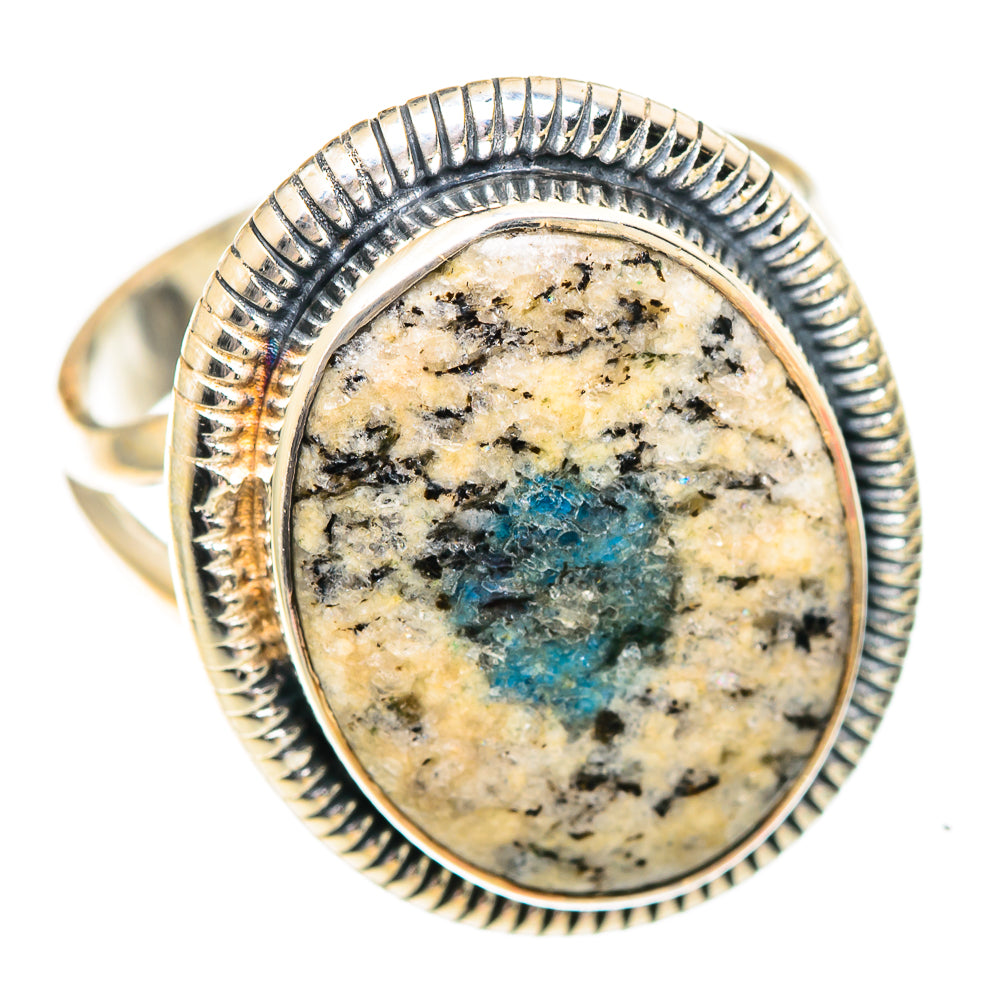 K2 Blue Azurite Rings handcrafted by Anasilvercos - RING107325 - Photo 2