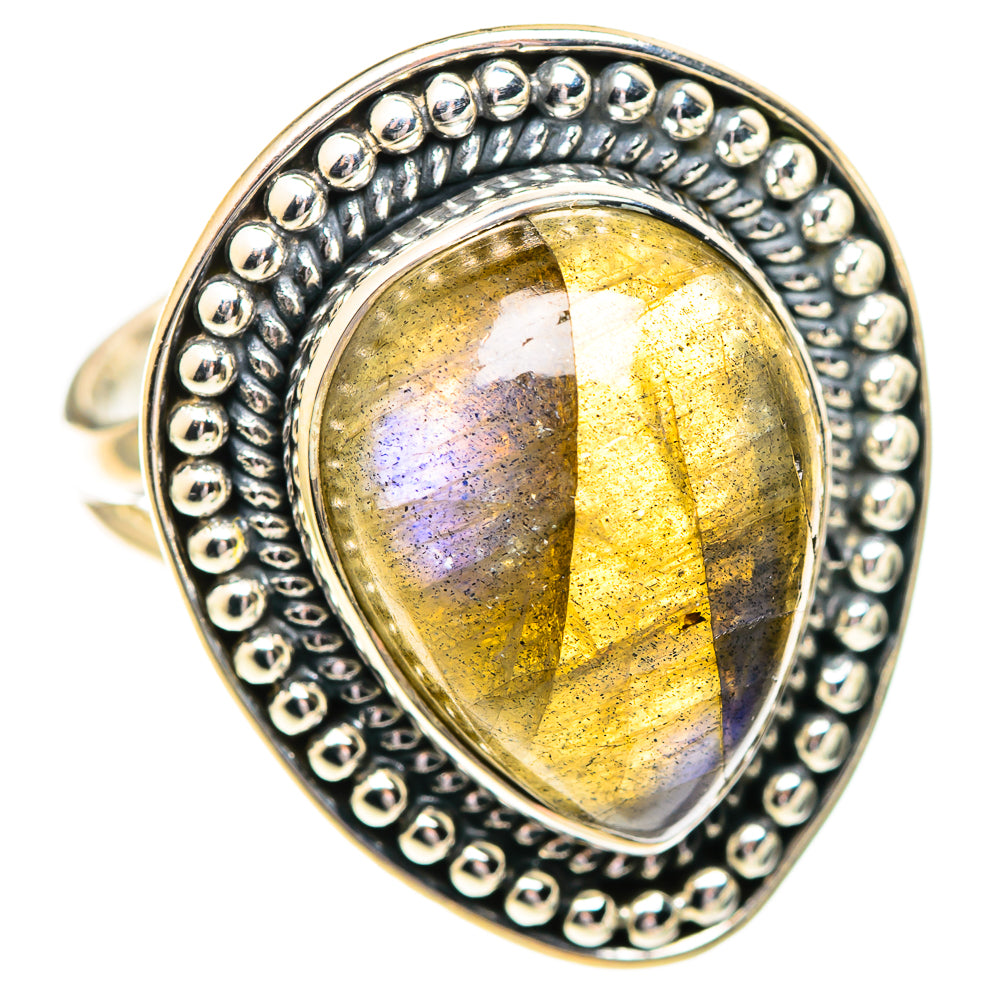 Labradorite Rings handcrafted by Anasilvercos - RING107326 - Photo 2
