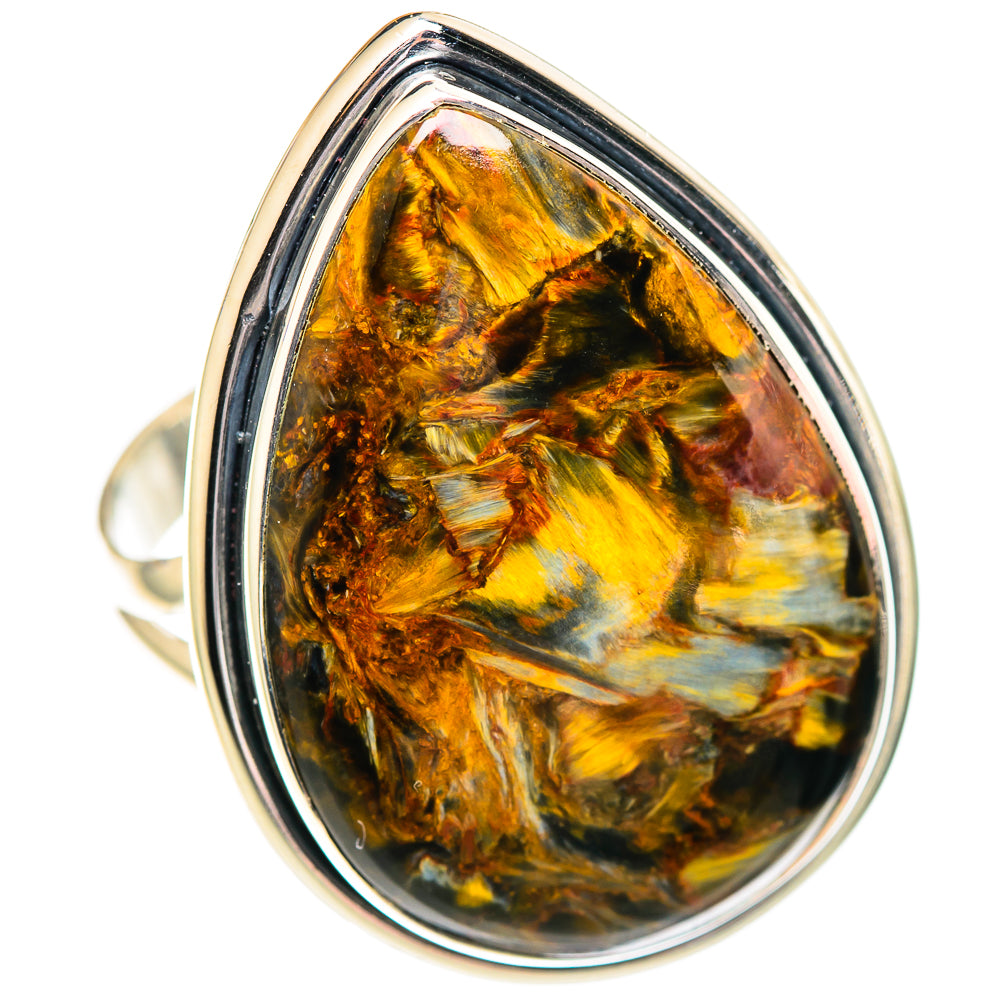 Golden Pietersite Rings handcrafted by Anasilvercos - RING107335 - Photo 2