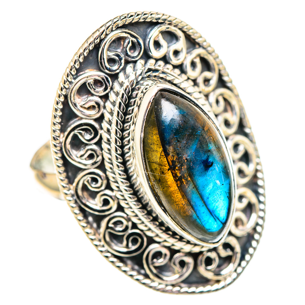 Labradorite Rings handcrafted by Anasilvercos - RING107363 - Photo 2