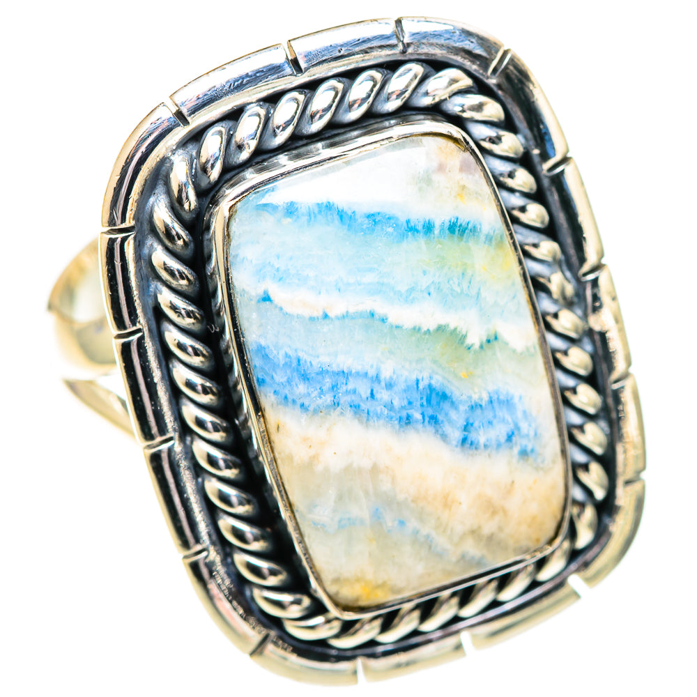 Blue Scheelite Rings handcrafted by Anasilvercos - RING107364 - Photo 2