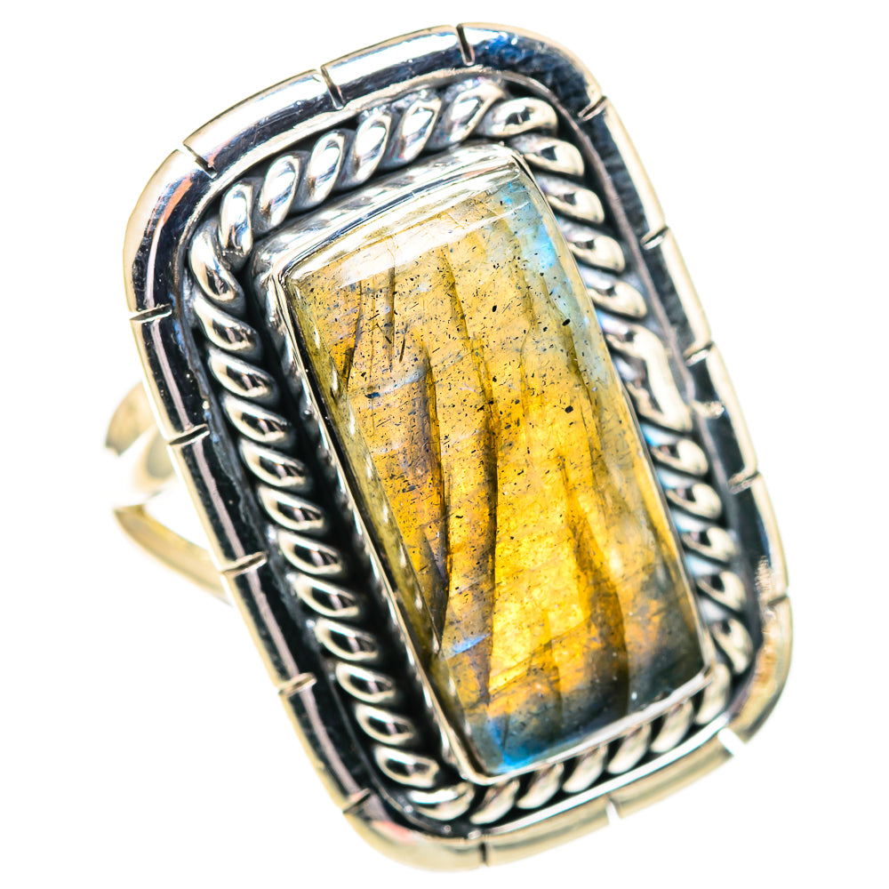 Labradorite Rings handcrafted by Anasilvercos - RING107365 - Photo 2