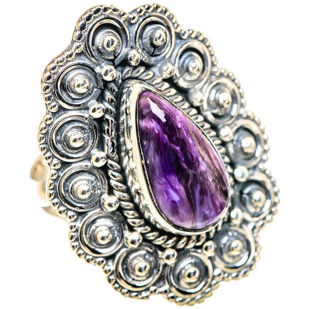 Charoite Rings handcrafted by Anasilvercos - RING107386 - Photo 2