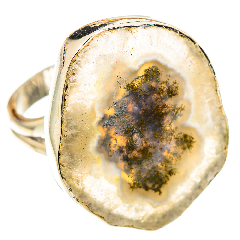 White Geode Slice Rings handcrafted by Anasilvercos - RING107396 - Photo 2