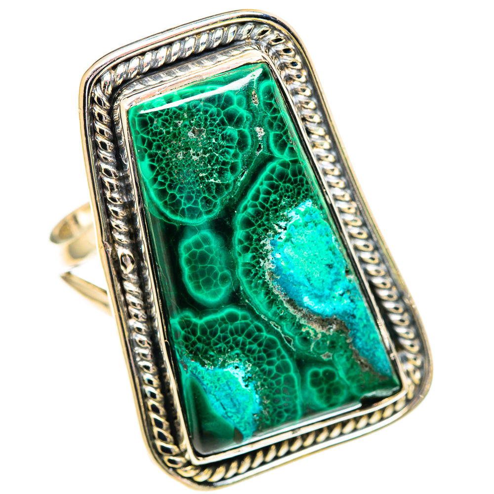 Malachite Rings handcrafted by Anasilvercos - RING107414 - Photo 2