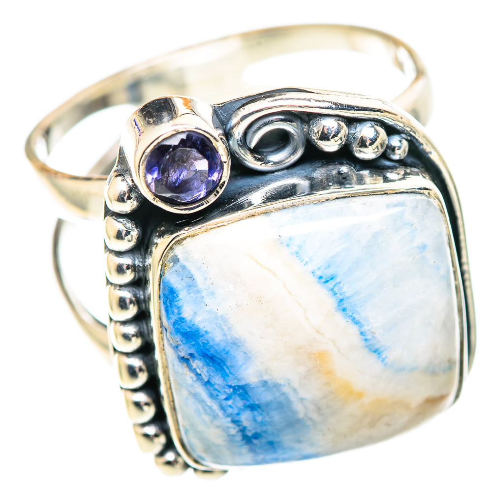 Blue Scheelite Rings handcrafted by Anasilvercos - RING107434 - Photo 2